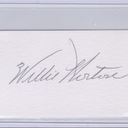 Willie Horton Cut Autograph
