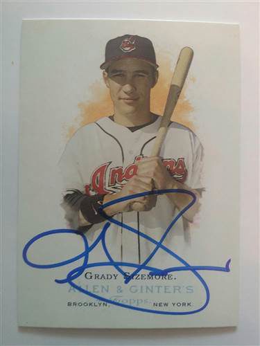 Grady Sizemore, signed Allen and Ginter