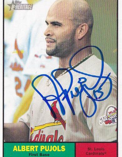 2010 Topps Heritage Albert Pujols
