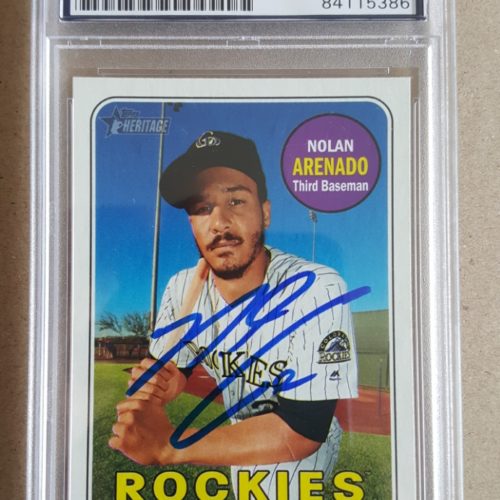 Nolan Arenado Topps Heritage Autograph