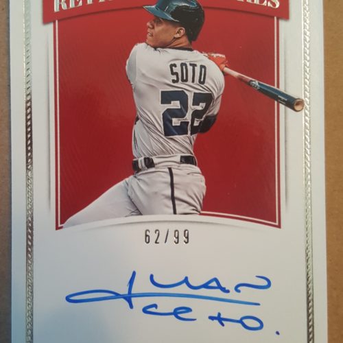 Juan Soto 2019 National Treasures