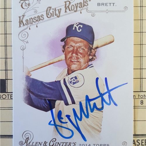 George Brett signed Ginter