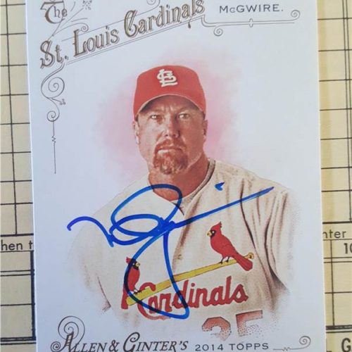 Mark McGwire signed Ginter