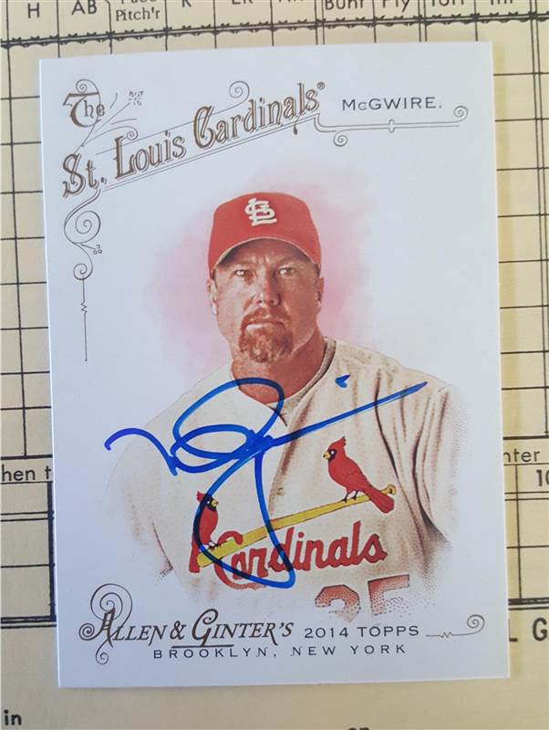Mark McGwire signed Ginter