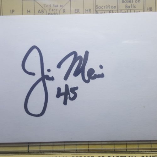 Jim Mecir Autograph