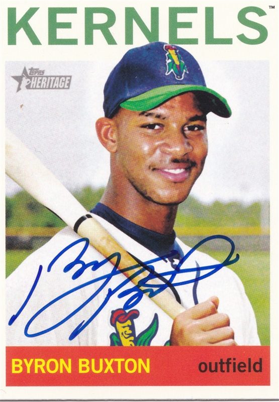 Byron Buxton signed Bowman Heritage