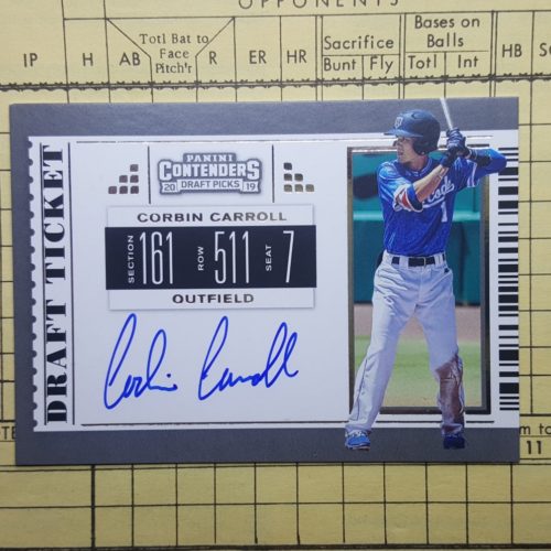 2019 Panini Contenders DP Corbin Carroll Draft Ticket