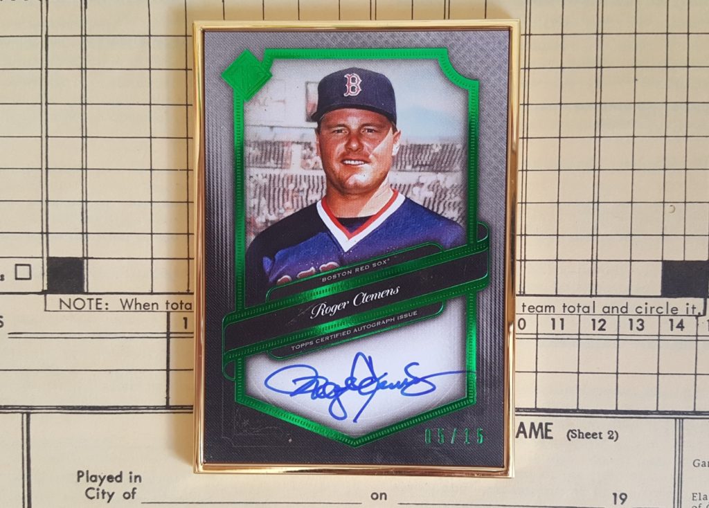2021 Topps Transcendent Framed Green Roger Clemens