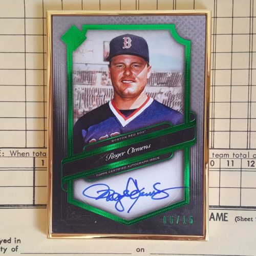 2021 Topps Transcendent Framed Green Roger Clemens