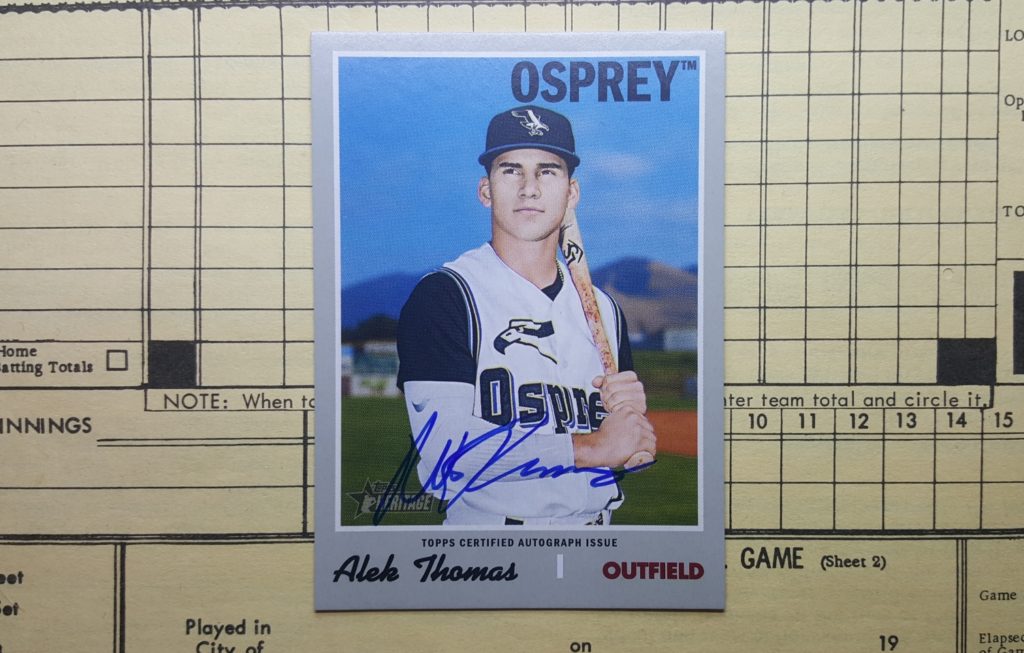 2019 Topps Heritage Alek Thomas