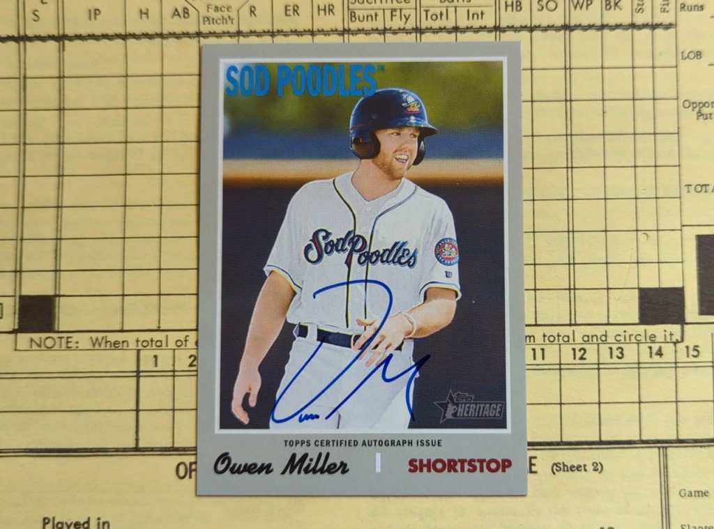 2019 Topps Heritage Minors Owen Miller 