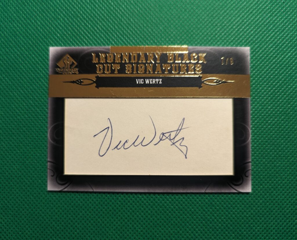 2011 Upper Deck SP Legendary Black Cut Signatures Vic Wertz