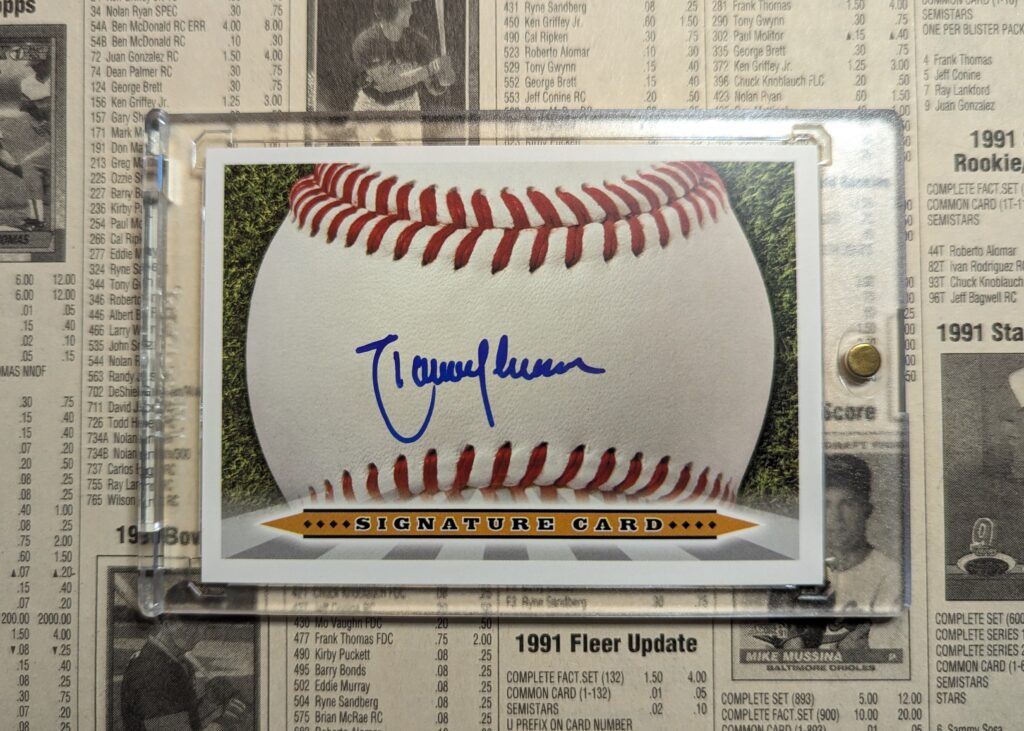 Randy Johnson autograph