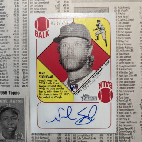 2015 Topps Heritage Noah Syndergaard