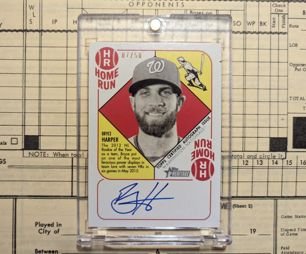 Bryce Harper 2015 Topps Heritage '51 Collection