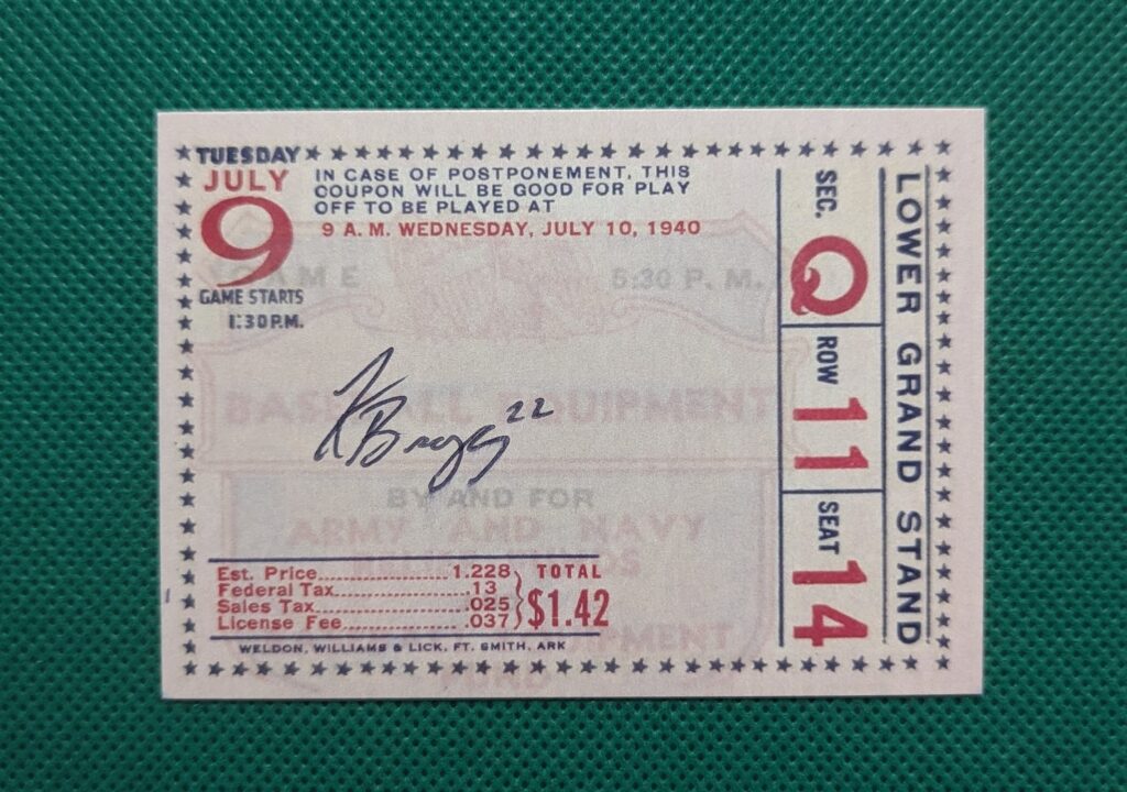 Kade Bragg signed card