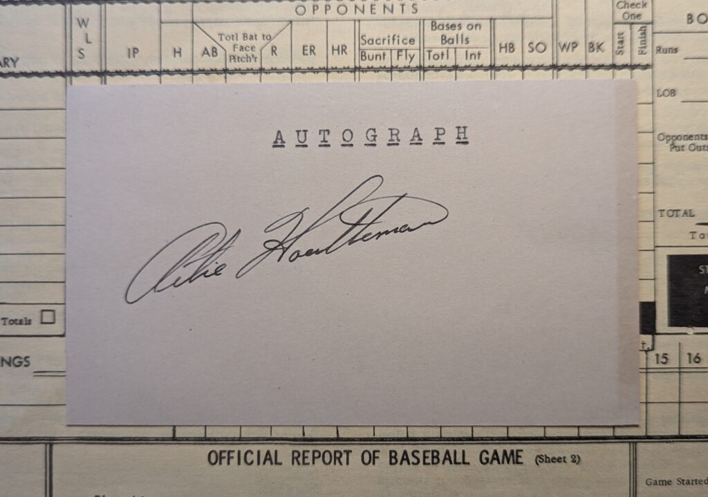 From the Collection: Art Houtteman, p, Cleveland Indians