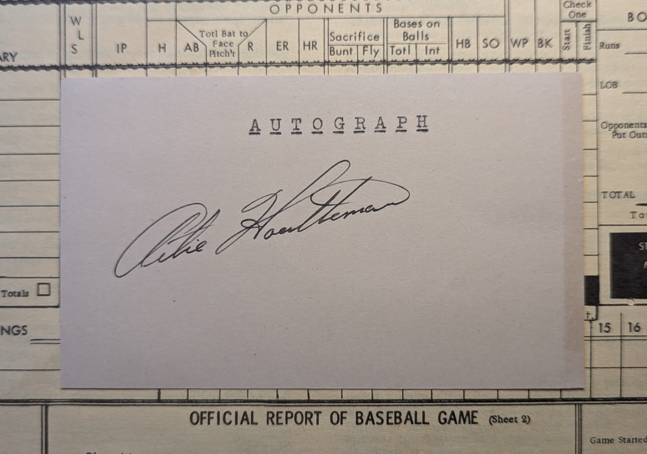 From the Collection: Art Houtteman, p, Cleveland Indians