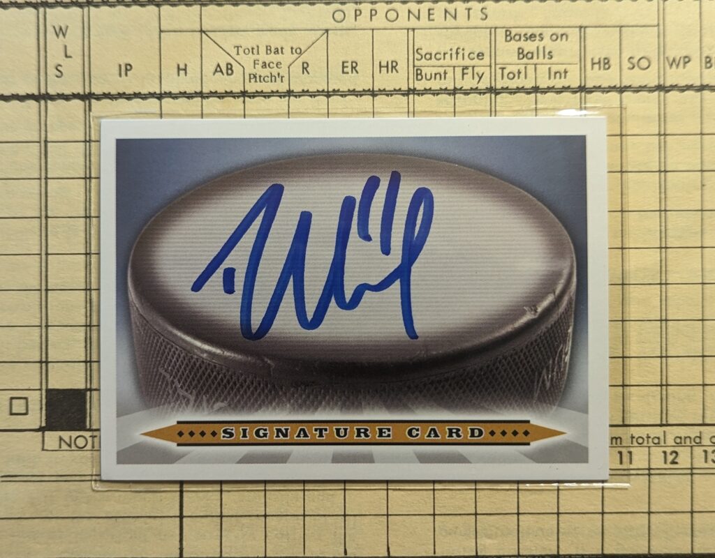 Rick Nash signed card