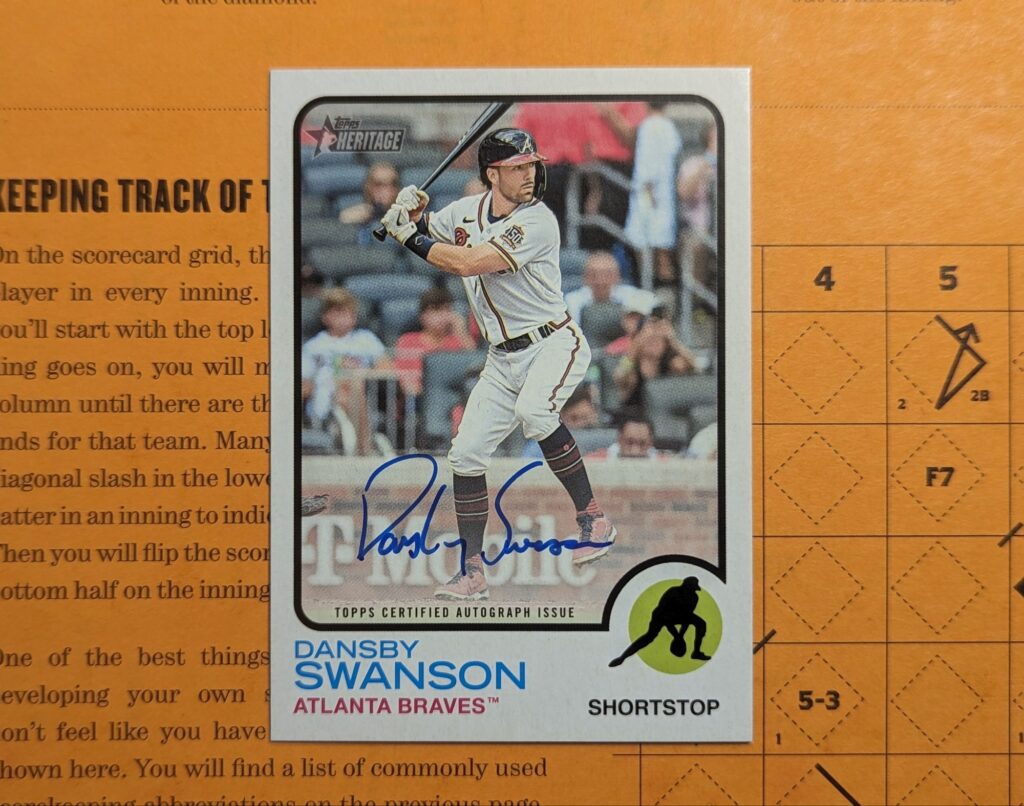 Dansby Swanson Topps Heritage