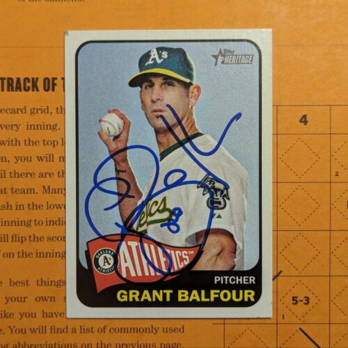 Grant Balfour signed Topps Heritage