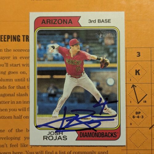 Josh Rojas signed Topps Heritage