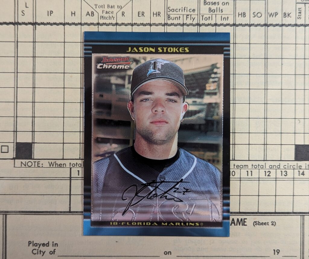 Hot List History: 2002 Bowman Chrome Draft Picks and Prospects Jason Stokes