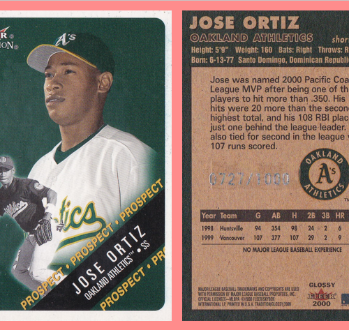 Hot List History: 2000 Fleer Tradition Jose Ortiz #461