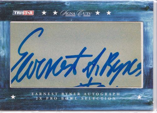 Earnest Byner signed card