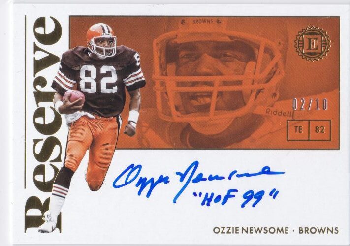 Ozzie Newsome signed card