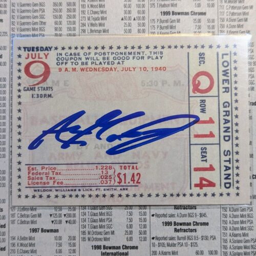 Alex Mooney signed card