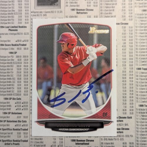 Socrates Brito signed Bowman card