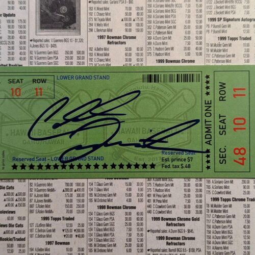 Caleb Lomavita signed card