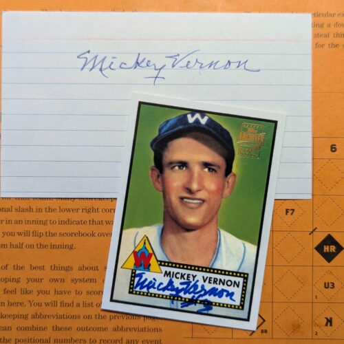 Mickey Vernon autographs