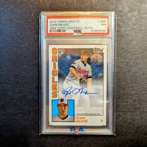 John Means Topps autograph