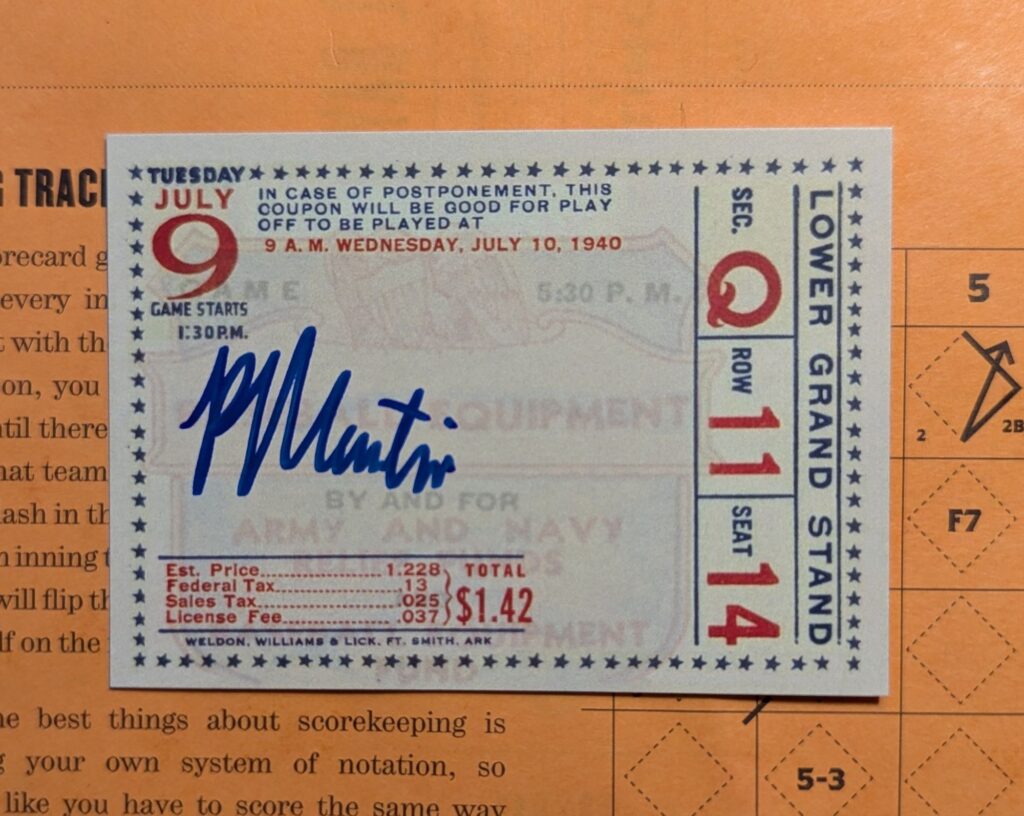 Roman Martin signed card