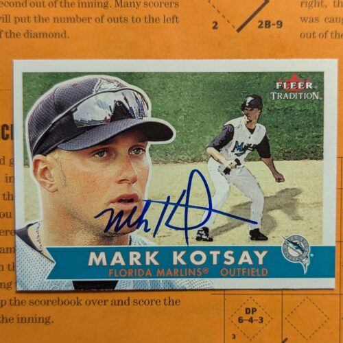 Mark Kotsay signed 2001 Fleer Tradition