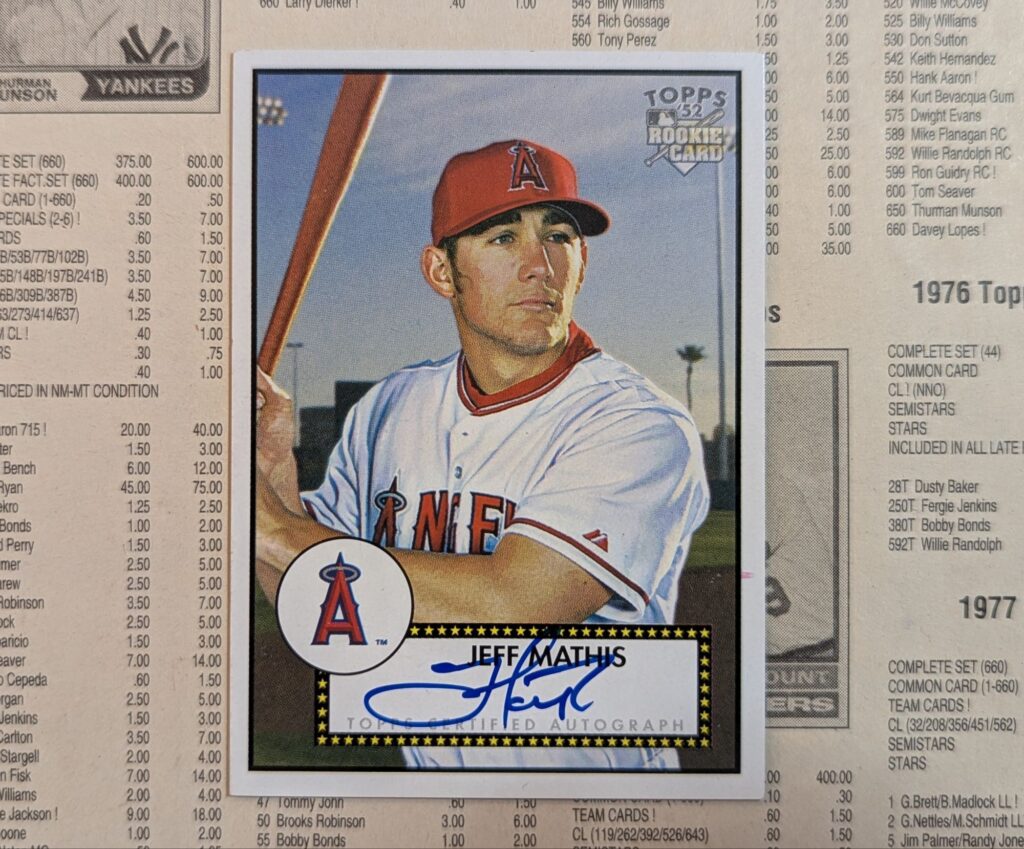 2006 Topps '52 Jeff Mathis #52S-JM