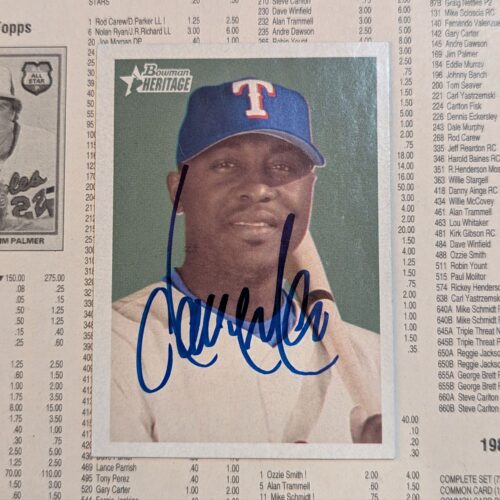 Gary Matthews signed heritage