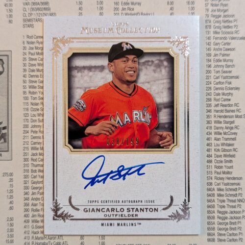2013 Topps Museum Collection Miami Marlins Giancarlo Stanton Archival Autographs