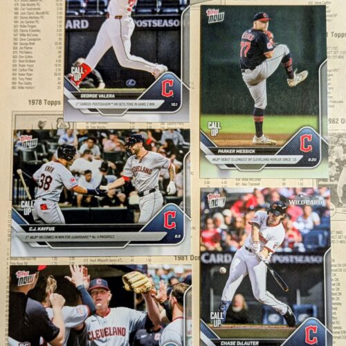 2026 Topps Now Cleveland Guardians call-up cards