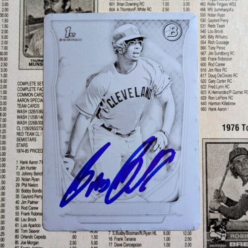 Bobby Bradley signed printing plate