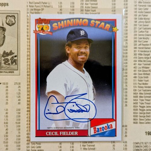 2021 Archives 1991 Topps Bazooka Shining Stars Cecil Fielder