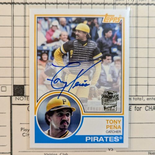2017 Topps Archives - Fan Favorite Autographs 1983 Tony Pena #FFA-TP