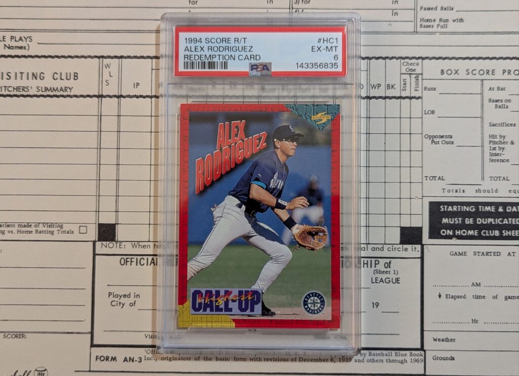Hot List: 1994 Score Rookie & Traded Highest Call-Up Alex Rodriguez #HC1 