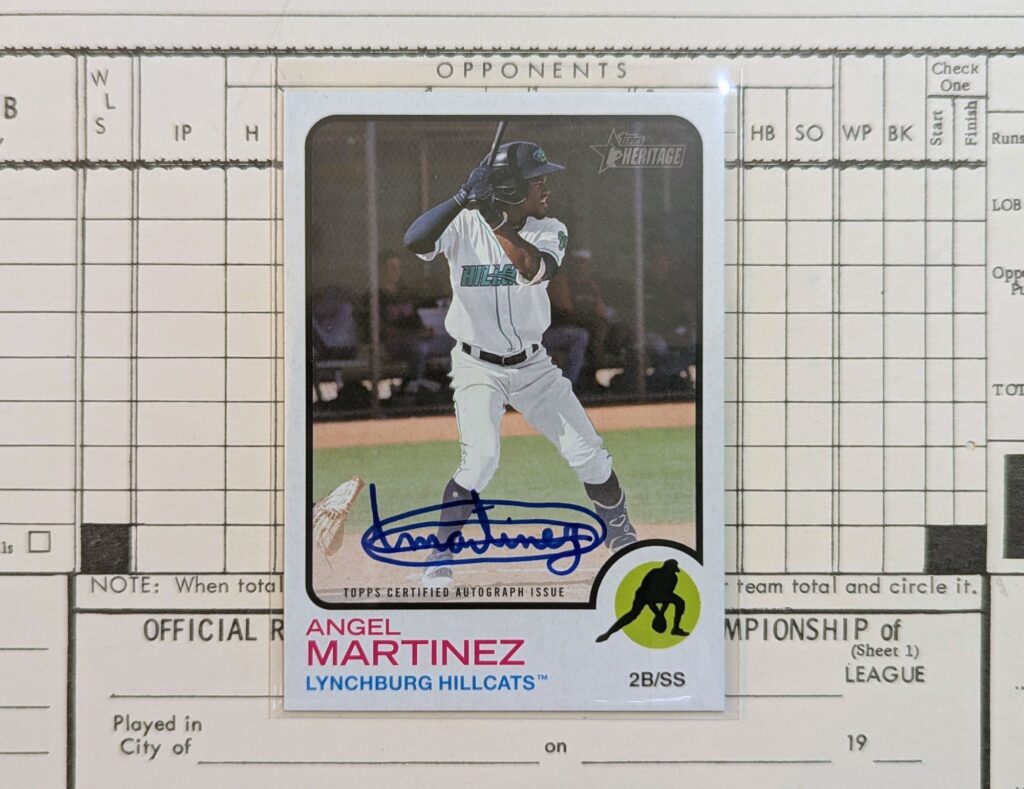 2022 Topps Heritage Angel Martinez