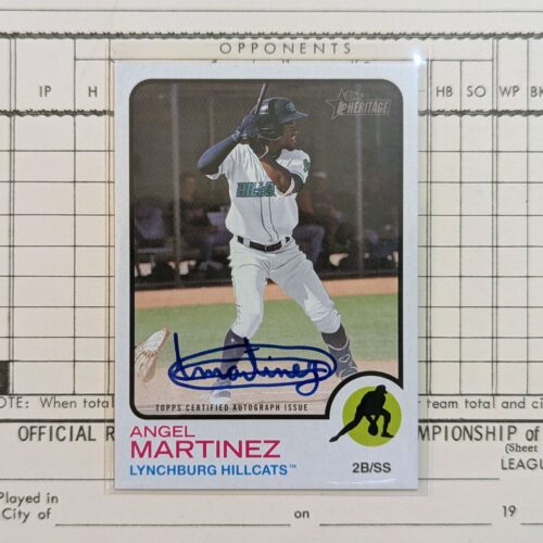 2022 Topps Heritage Angel Martinez